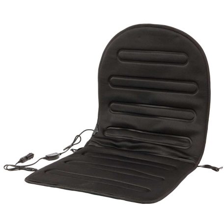 Fűthető ülésvédő, 12V, szabályozható intenzitás.