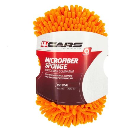 4Cars tisztító szivacs, mikroszálas, 22x12cm