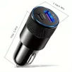   Szivargyújtós Autós Töltő 12-24V – USB 3.1A 15W + Type-C Gyors Töltés