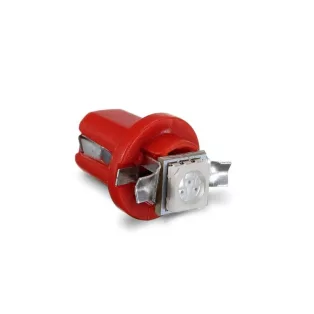   SBAutoparts B8.5 műszerfal izzó, piros, 1xSMD led, 1W, 12V (1db)