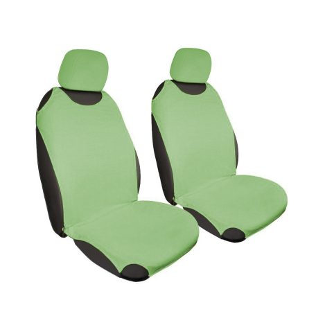 Autós Üléshuzat Szett – Világoszöld trikó Első Ülésekre + Fejtámla