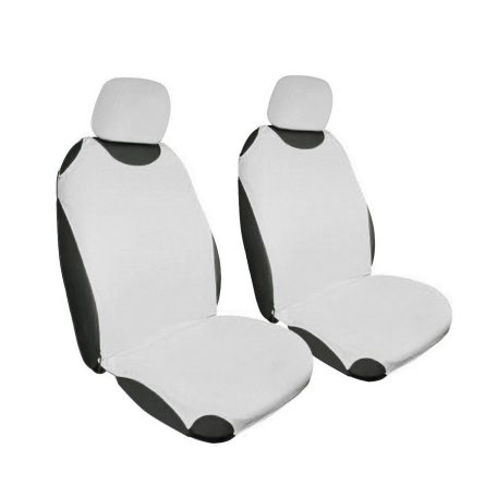 Autós Üléshuzat Szett – Fehér trikó Első Ülésekre + Fejtámla