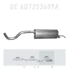 Polmo 24.63 hátsó kipufogó dob – SKODA Roomster