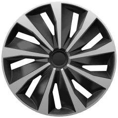 16" DÍSZTÁRCSA Grip Silver-Black 4db-os garnitúra