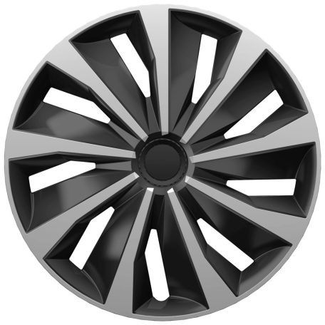 13" DÍSZTÁRCSA Grip Silver-Black 4db-os garnitúra