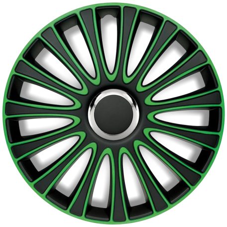 15" DÍSZTÁRCSA Lemans Pro Green-Black 4db-os garnitúra