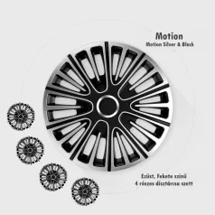 16" DÍSZTÁRCSA Motion Silver-Black 4db-os garnitúra