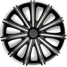 17" DÍSZTÁRCSA Nero Silver Black 4db-os garnitúra