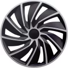 16" DÍSZTÁRCSA TURBO EZÜST-FEKETE, 4db