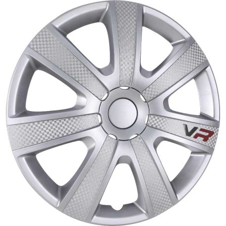 13" DÍSZTÁRCSA VR CARBON EZÜST, 4db