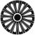 14" DÍSZTÁRCSA LE MANS PRO EZÜST-FEKETE, 4db