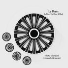 14" DÍSZTÁRCSA LE MANS PRO EZÜST-FEKETE, 4db