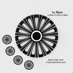   16" DÍSZTÁRCSA Lemans Pro Silver-Black 4db-os garnitúra