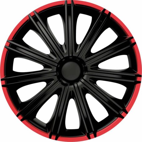 14" DÍSZTÁRCSA NERO R FEKETE-PIROS, 4db