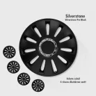 14" DÍSZTÁRCSA SILVERSTONE PRO FEKETE, 4db