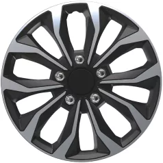   Hornet Pro Silver Black 16" szupersport dísztárcsa szett – chrome nuts