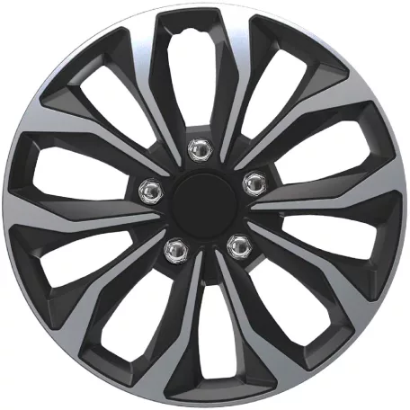 Hornet Pro Silver Black 16" szupersport dísztárcsa szett – chrome nuts