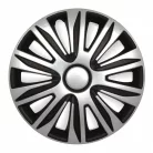 13" DÍSZTÁRCSA Nardo Silver-Black 4db-os garnitúra