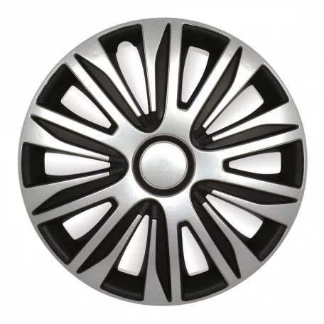 13" DÍSZTÁRCSA Nardo Silver-Black 4db-os garnitúra