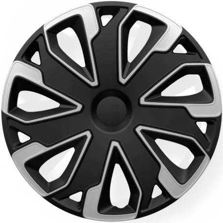 16" DÍSZTÁRCSA Ultimo Silver Black 4db-os garnitúra