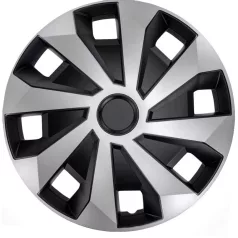   16" DÍSZTÁRCSA Volvano Van Silver Black 4db-os garnitúra teherautókra való