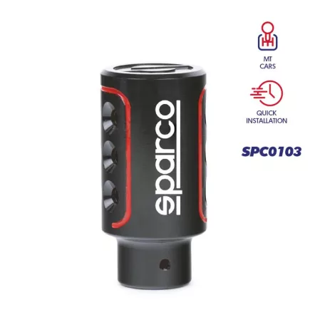 Váltógomb, Racing, Sparco, fekete (10863)