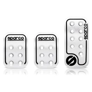 Sparco sport pedál készlet, alumínium, ezüst