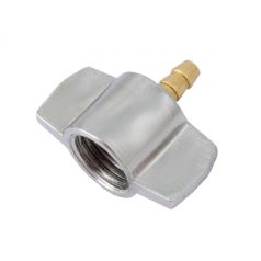 Kerékfeltöltő tömlő vég, csavaros, szárnyas, Ø8mm