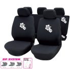 Csajos üléshuzat szett, Flower fehér