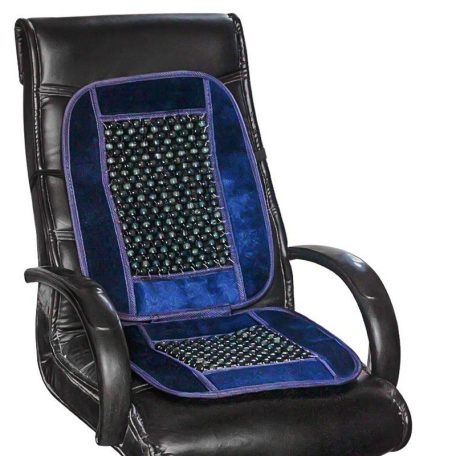 Ülésvédő fagolyós, velúr, kék