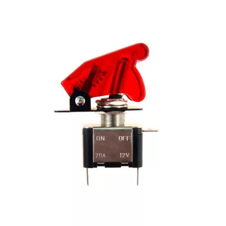 Billenő kapcsoló, piros, 12V, 20A