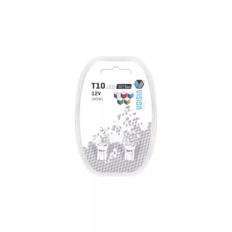 Izzó, VISION W5W (T10) 12V 1x5050 SMD LED, fehér (KC)