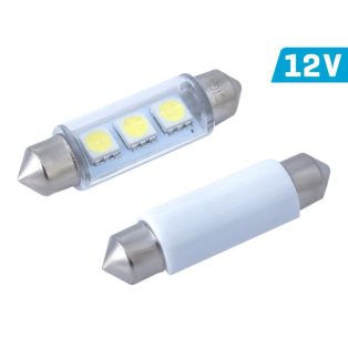   Carmotion Vision SV8.5 szofita, 3xSMD 5050 led, 41mm, 12V, fehér (1pár)