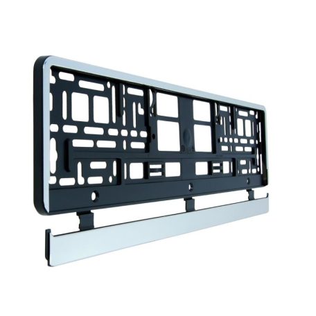 Rendszámtartó, fémgőzölt krómozott