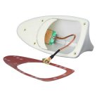 Cápauszony AM / FM antenna erősítővel, ragasztóval, ezüst