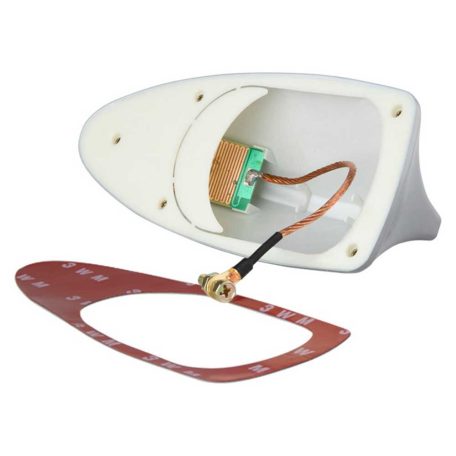 Cápauszony AM / FM antenna erősítővel, ragasztóval, ezüst