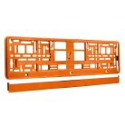 Rendszámtábla tartó, metál narancs színű