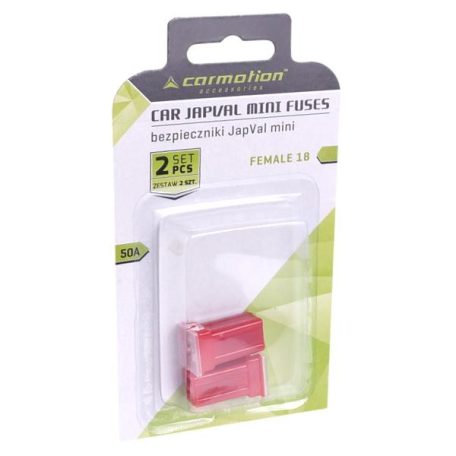 Carmotion Blokk autó biztosíték anya, JAPVAL, mini, F, 50A (1pár)