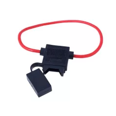   Carmotion autó biztosíték foglalat vezetékkel, 30cm (1db)