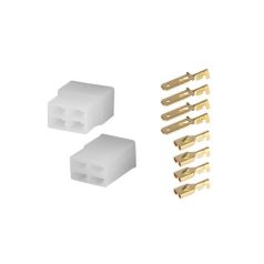 4 pólusú csatlakozó, dugó és aljzat sarukkal