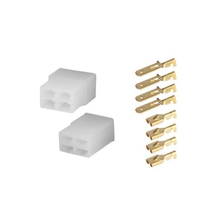 4 pólusú csatlakozó, dugó és aljzat sarukkal