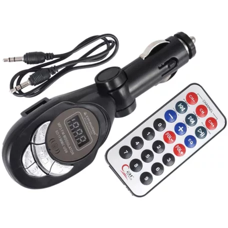 FM transmitter, MP3, LCD, SD/MMC