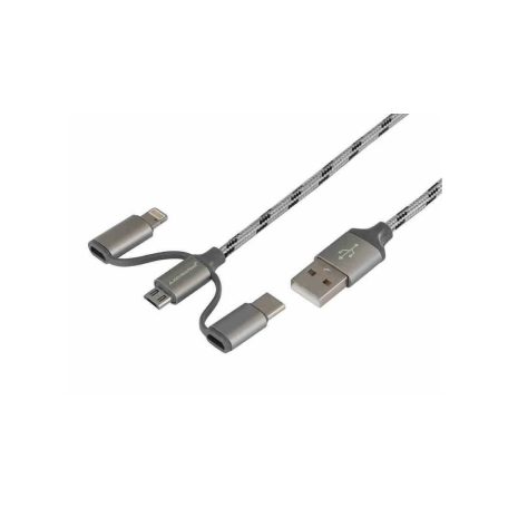 Töltőkábel 3:1, 120cm