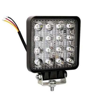 Carmotion Munkalámpa, szögletes, 12/24V, 48W, 16 LED (1db)