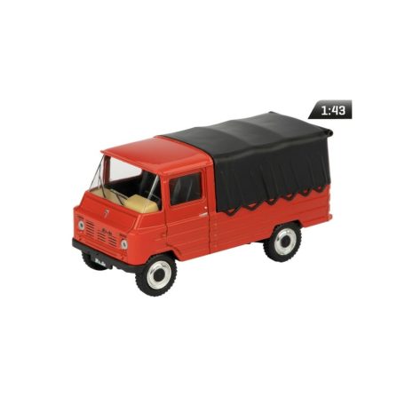 Makett autó, 01:43 bogár, piros.