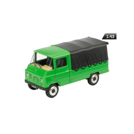 Makett autó, 01:43 bogár, zöld.
