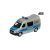 Makett autó, 01:32, Mercedes-Benz, rendőrség, ezüst, fényjelzők és egy hang.