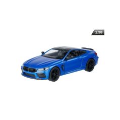 Makett autó 1:36, Kinsmart BMW M8 Competition Coupé, kék