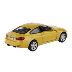 Makett autó 1:32, RMZ BMW M4 coupe, sárga