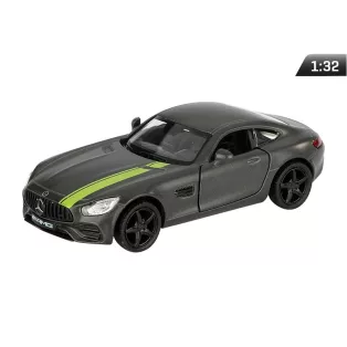   Modell autó, 01:32, Kinsmart Mercedes-Benz AMG GT S 2019 szürke.